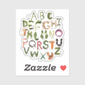 Eet je Fruits en Veggies Alphabet Sticker (Vel)