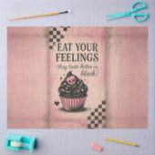 Eet je gevoelens Cupcake - Decoupage Papier | (Craft)