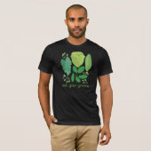 Eet je groene tasje met gemengde sla t-shirt (Voorkant volledig)