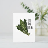 Eet je groenen briefkaart (Staand voorkant)