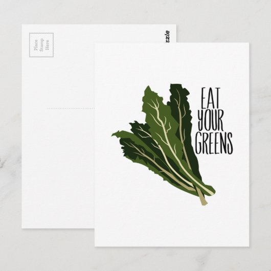 Eet je groenen briefkaart (Voorkant / Achterkant)
