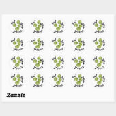 Eet je groenen ronde sticker (Vel)