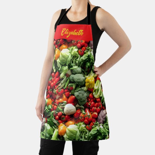"Eet je groenten!" Chef's Schort (Insitu)