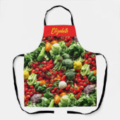 "Eet je groenten!" Chef's Schort (Voorkant)