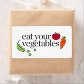 Eet je groenten etiket (Insitu)