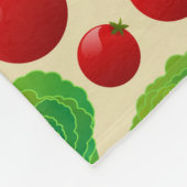 Eet je groenten fleece deken (Hoek)