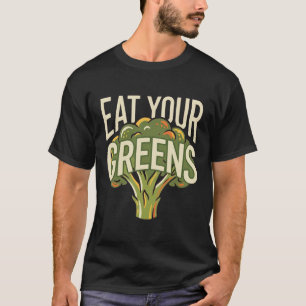 Eet je groenten Grappige broccoli vegetarisch gezo T-shirt