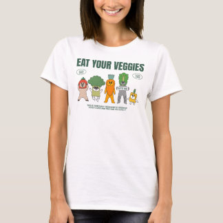 Eet je Groenten Grappige Kat T-shirt