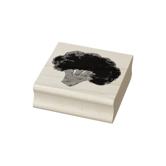Eet je groenten groene broccoli Bunch Rubberstempel (Stempel)