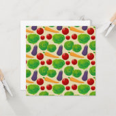 Eet je groenten kaart (Voorkant / Achterkant in situ)