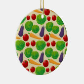 Eet je groenten keramisch ornament (Rechts)