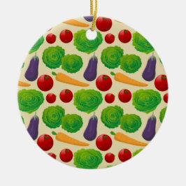 Eet je groenten keramisch ornament