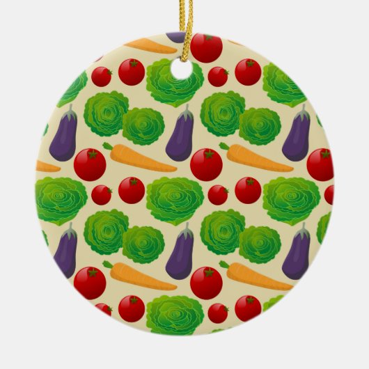 Eet je groenten keramisch ornament (Voorkant)