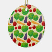 Eet je groenten keramisch ornament (Links)