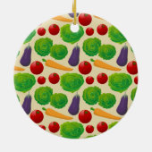 Eet je groenten keramisch ornament (Achterkant)