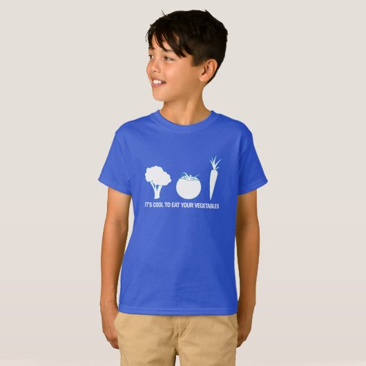 Eet je groenten Kinder T-shirt (Voorkant volledig)