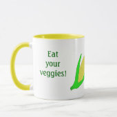 "Eet je groenten" mok (Links)