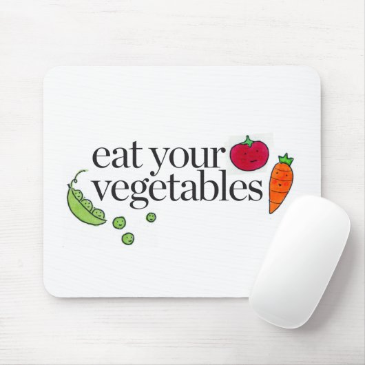 Eet je groenten muismat (Met muis)