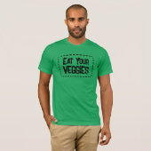 Eet je groenten op Mannen T-shirt (Voorkant volledig)
