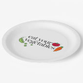 Eet je groenten papieren bordje (Gekanteld)