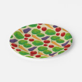 Eet je groenten papieren bordje (Gekanteld)