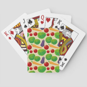 Eet je groenten pokerkaarten