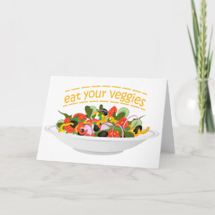 Eet je groenten Quote verse salade mix kom