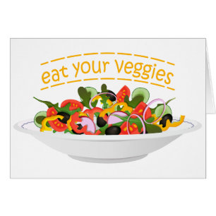 Eet je groenten Quote verse salade mix kom