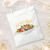 Eet je groenten Quote verse salade mix kom Bedankzakje (Geknipt)