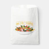 Eet je groenten Quote verse salade mix kom Bedankzakje (Voorkant)