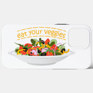 Eet je groenten Quote verse salade mix kom Case-Mate iPhone Case