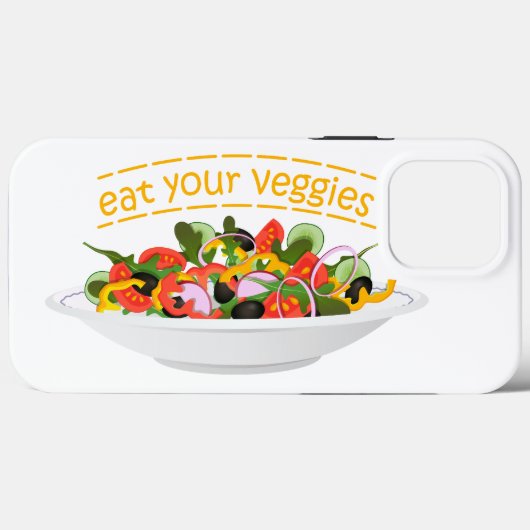 Eet je groenten Quote verse salade mix kom Case-Mate iPhone Case (Achterkant (horizontaal))