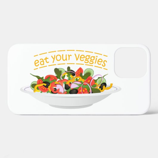 Eet je groenten Quote verse salade mix kom Case-Mate iPhone Case (Achterkant (horizontaal))