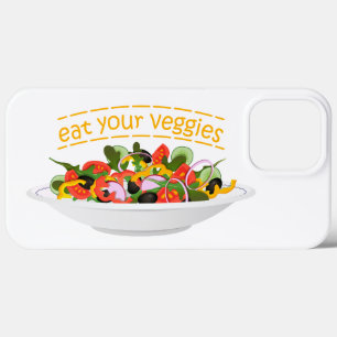 Eet je groenten Quote verse salade mix kom Case-Mate iPhone Case
