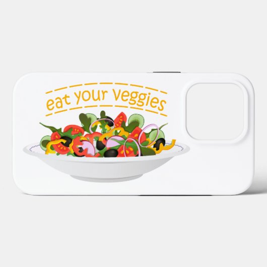 Eet je groenten Quote verse salade mix kom Case-Mate iPhone Case (Achterkant (horizontaal))