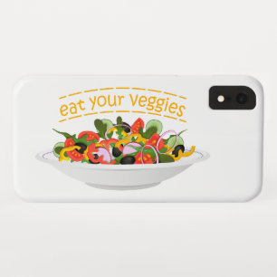 Eet je groenten Quote verse salade mix kom Case-Mate iPhone Case