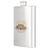 Eet je groenten Quote verse salade mix kom Flacon (Links)