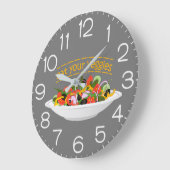 Eet je groenten Quote verse salade mix kom Grote Klok (Hoek)