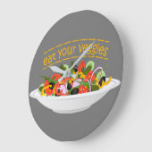 Eet je groenten Quote verse salade mix kom Grote Klok (Hoek)