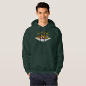 Eet je groenten Quote verse salade mix kom Hoodie (Voorkant volledig)