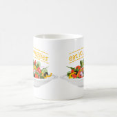 Eet je groenten Quote verse salade mix kom Magische Mok (Center)