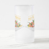 Eet je groenten Quote verse salade mix kom Matglas Bierpul (Center)