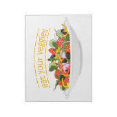 Eet je groenten Quote verse salade mix kom Notitieblok (Linkerzijde)