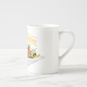 Eet je groenten Quote verse salade mix kom Porselein Kop (Rechts)