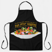 Eet je groenten Quote verse salade mix kom Schort (Voorkant)