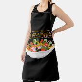 Eet je groenten Quote verse salade mix kom Schort (Insitu)