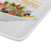 Eet je groenten Quote verse salade mix kom Snijplank (Hoek)