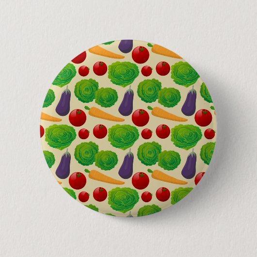 Eet je groenten ronde button 5,7 cm (Voorkant)