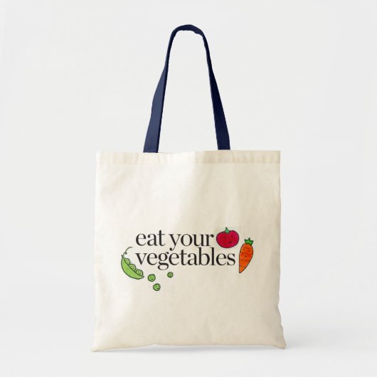 Eet je groenten tote bag (Voorkant)