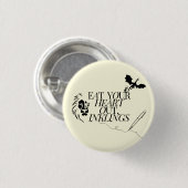 Eet je hart uit, Inklings Ronde Button 3,2 Cm (Voorkant /achterkant)